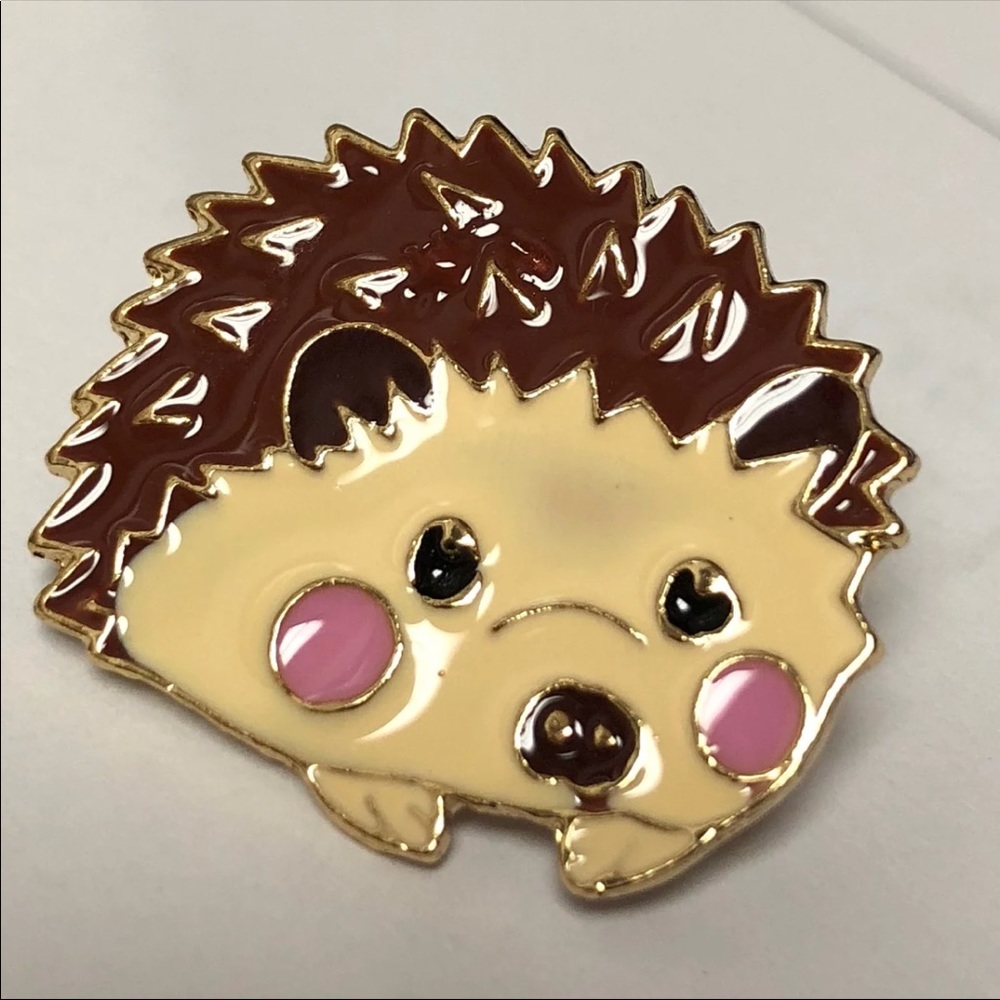 Hedgehog Enamel Pin